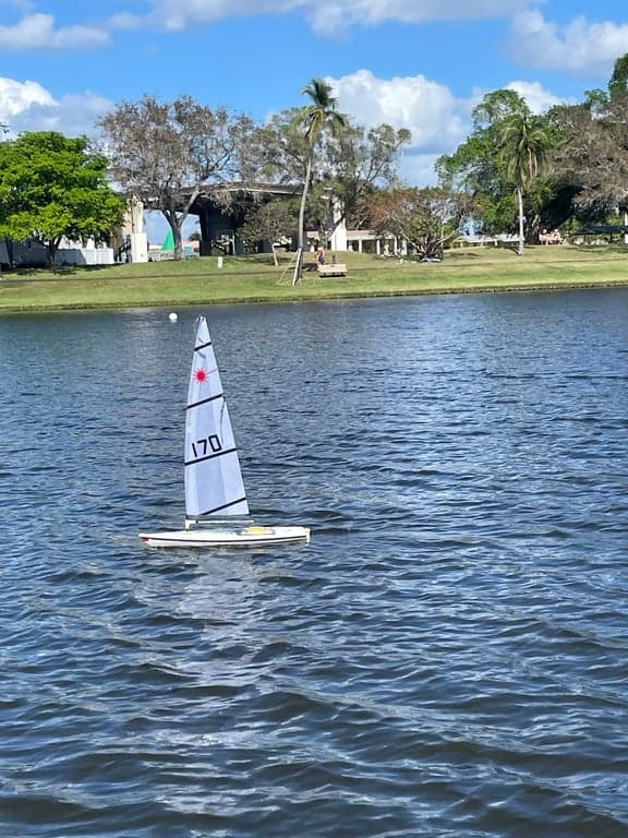 Model Boat Sailing photo
